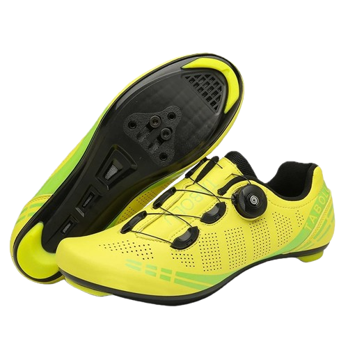 Żółte męskie buty rowerowe z systemem BOA i podeszwą SPD