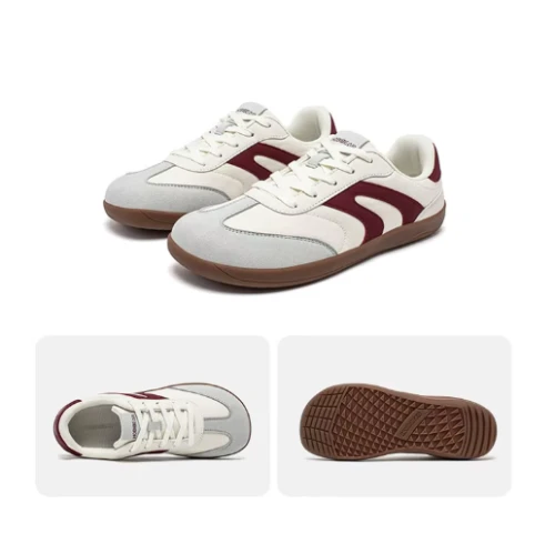 Lekkie buty typu barefoot w różnych wariantach kolorystycznych z szerokim noskiem i elastyczną podeszwą gumową.