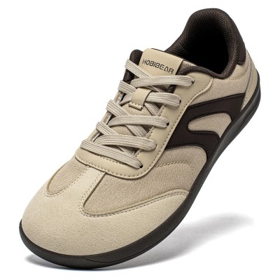 Lekkie buty typu barefoot w różnych wariantach kolorystycznych z szerokim noskiem i elastyczną podeszwą gumową.