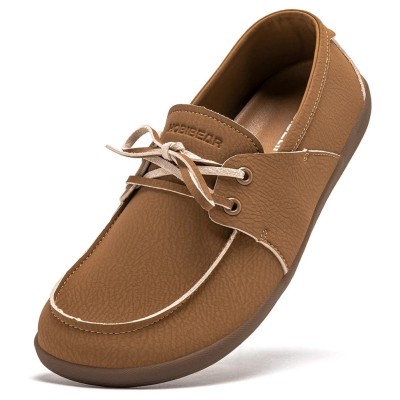 Damskie mokasyny barefoot z eko-skóry w różnych kolorach z elastyczną podeszwą i szerokim miejscem na palce.