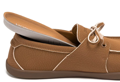 Damskie mokasyny barefoot z eko-skóry w różnych kolorach z elastyczną podeszwą i szerokim miejscem na palce.