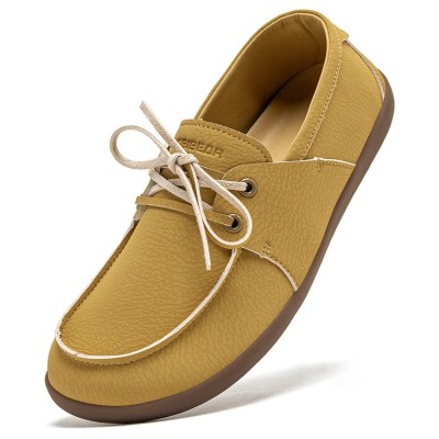 Damskie mokasyny barefoot z eko-skóry w różnych kolorach z elastyczną podeszwą i szerokim miejscem na palce.