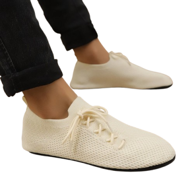 Lekkie męskie sneakersy z siateczki mesh ze sznurowadłami.