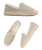 Damskie espadryle slip-on z płócienną cholewką i podeszwą z juty.