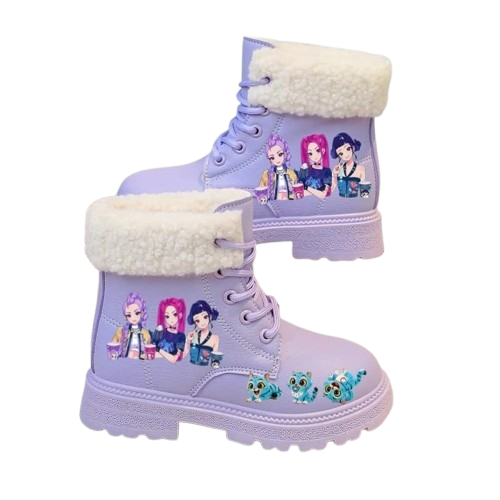 Buty zimowe dziewczęce Demon Hunters K-Pop trapery ocieplane 27-37 r