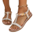 Płaskie sandały damskie wsuwane rozmiar 36-42 jasny beż